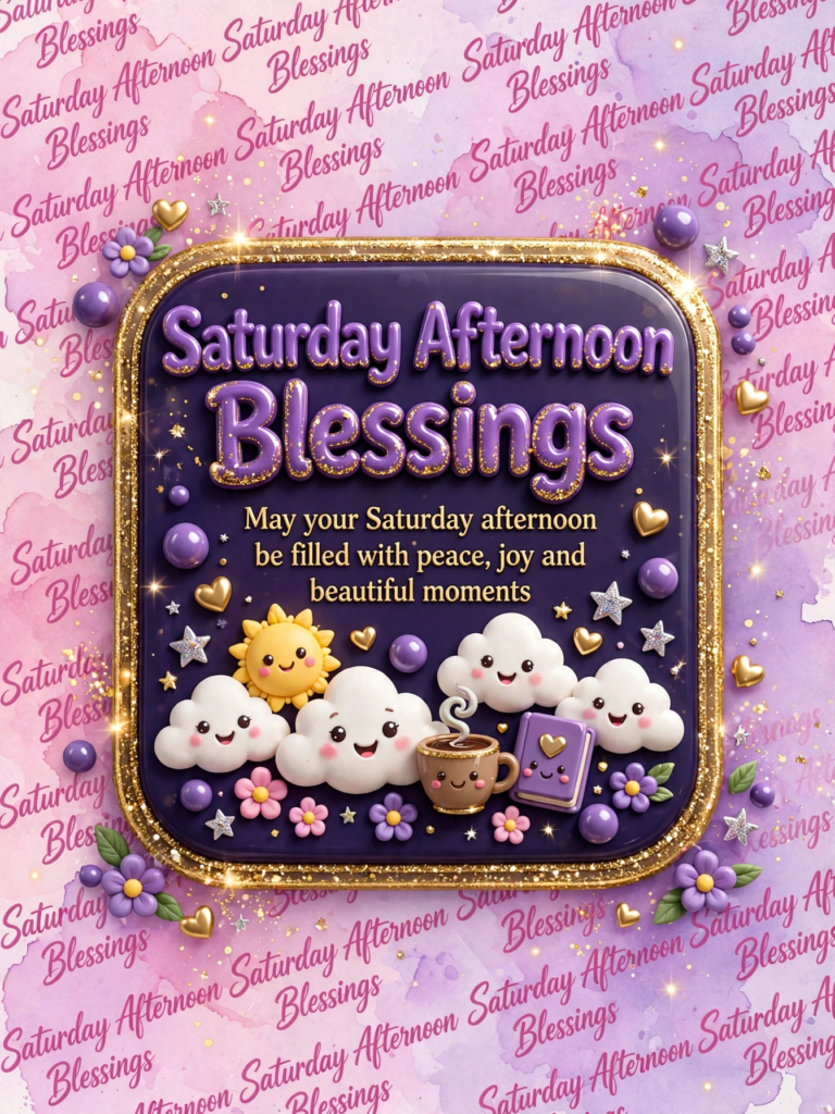 Saturday Afternoon Blessings