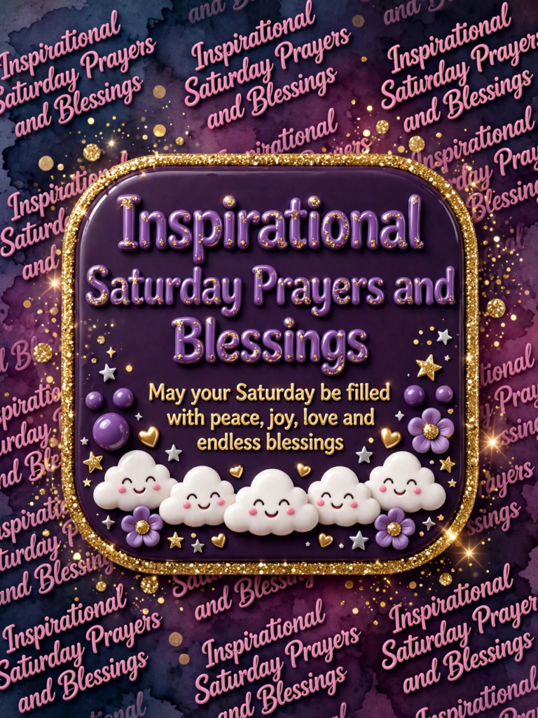 Inspirational Saturday Prayers and Blessings