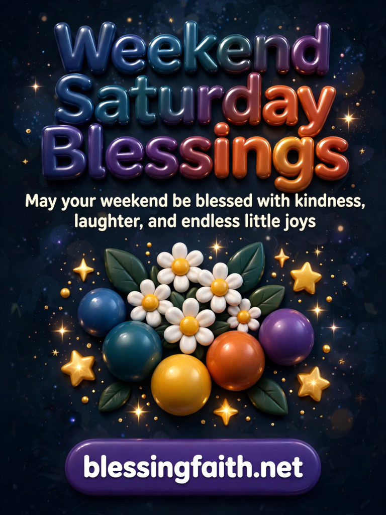 Weekend Saturday Blessings