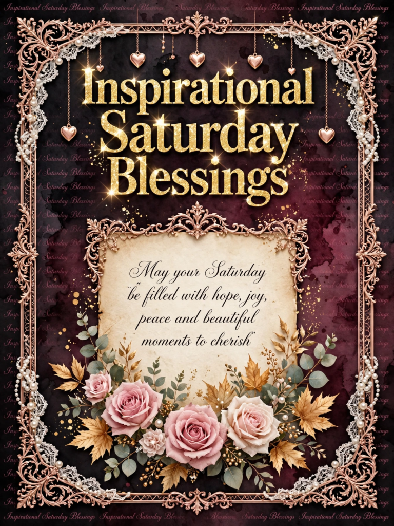 Saturday Blessings and Prayers