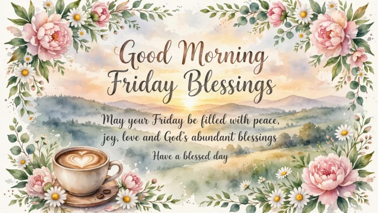 Good Morning Friday Blessings