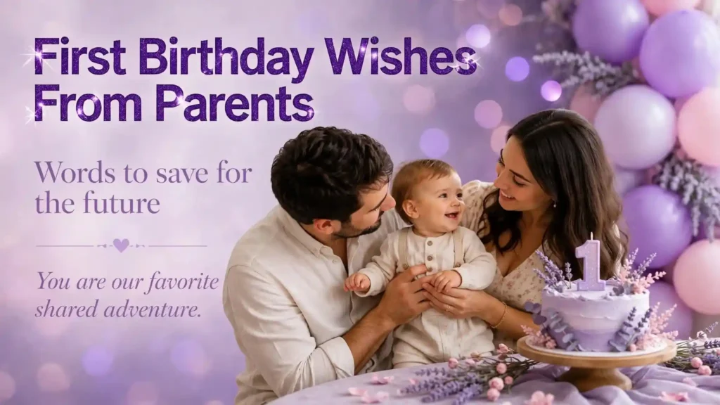 1st Birthday Wishes from Parents
