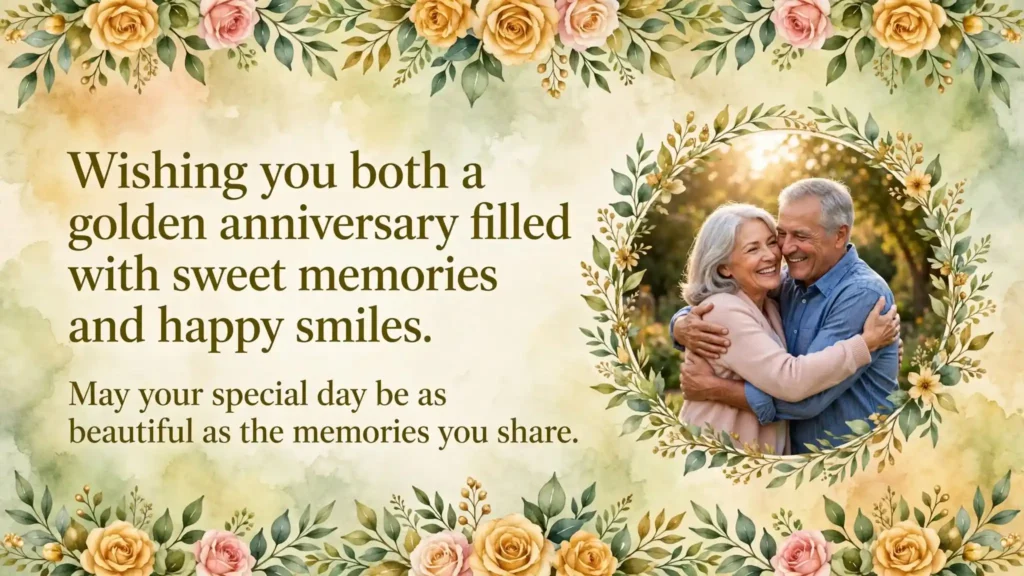 50th Wedding Anniversary Wishes for a Special Couple