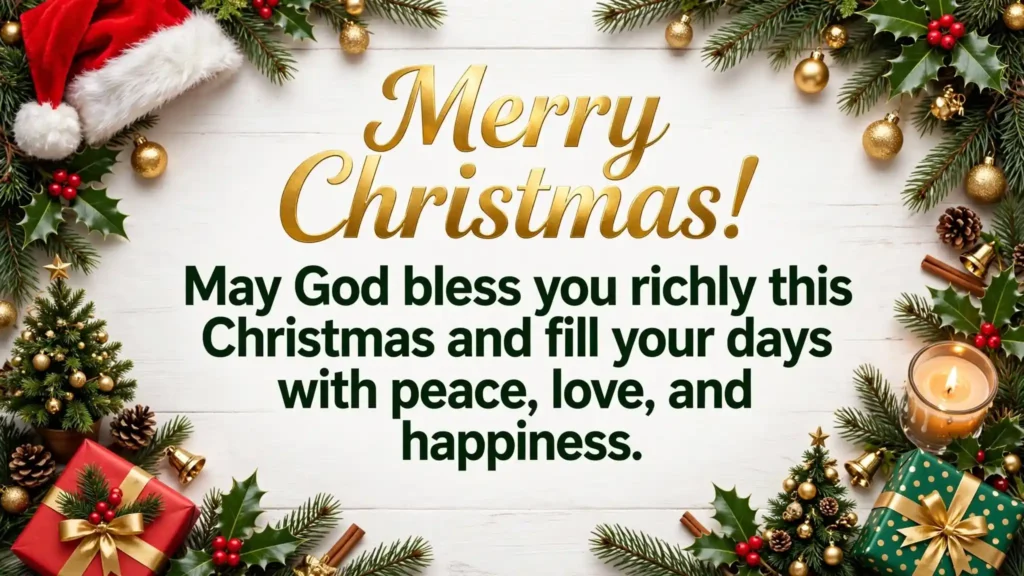 Blessed Merry Christmas Wishes