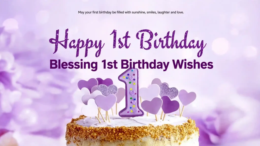 Blessing 1st Birthday Wishes