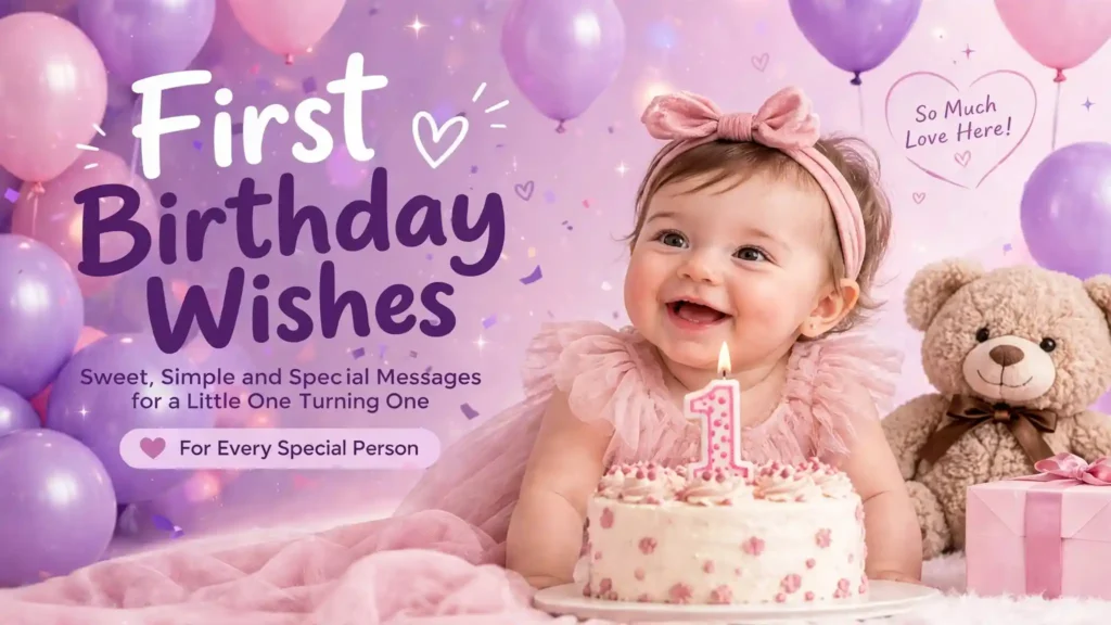Cute 1st Birthday Wishes