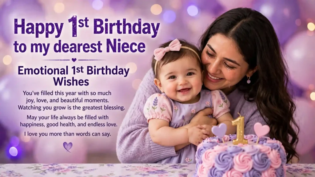 Emotional 1st Birthday Wishes