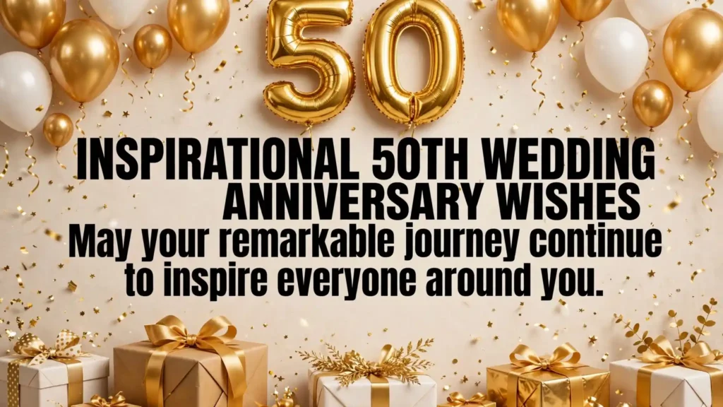 Inspirational 50th Wedding Anniversary Wishes