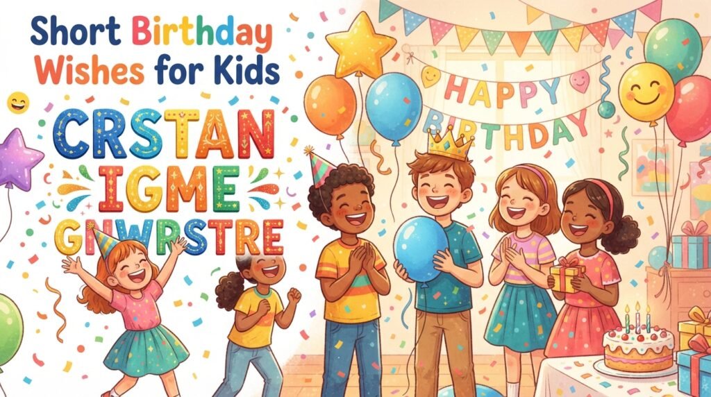 Short Birthday Wishes for Kids