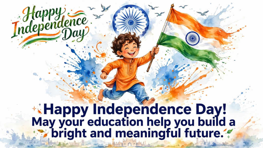 Happy Independence Day Wishes for Students