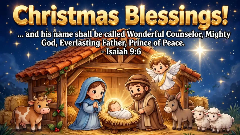 Merry Christmas Wishes with Bible Verses