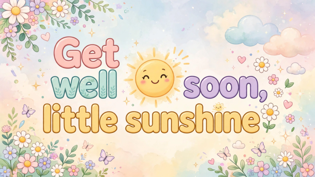 Short Get Well Soon Wishes for a Child