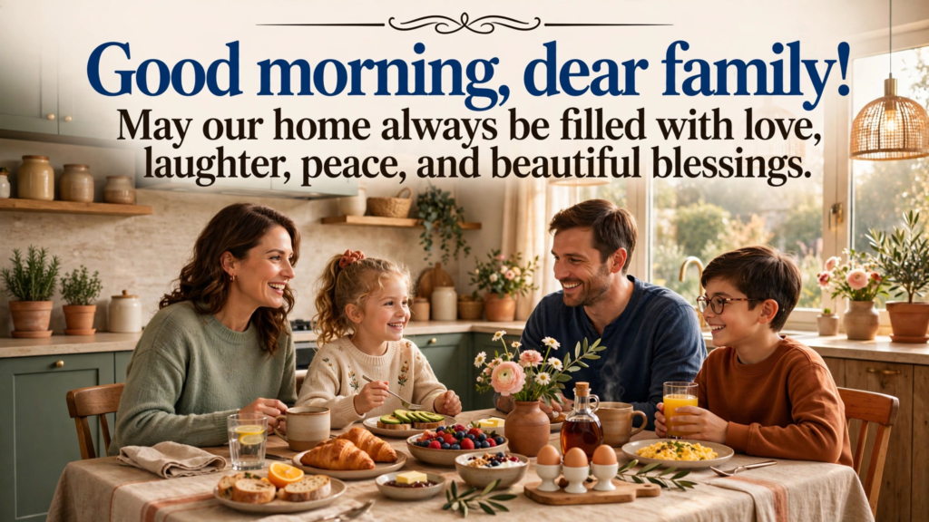 6. Good Morning Wishes for Family