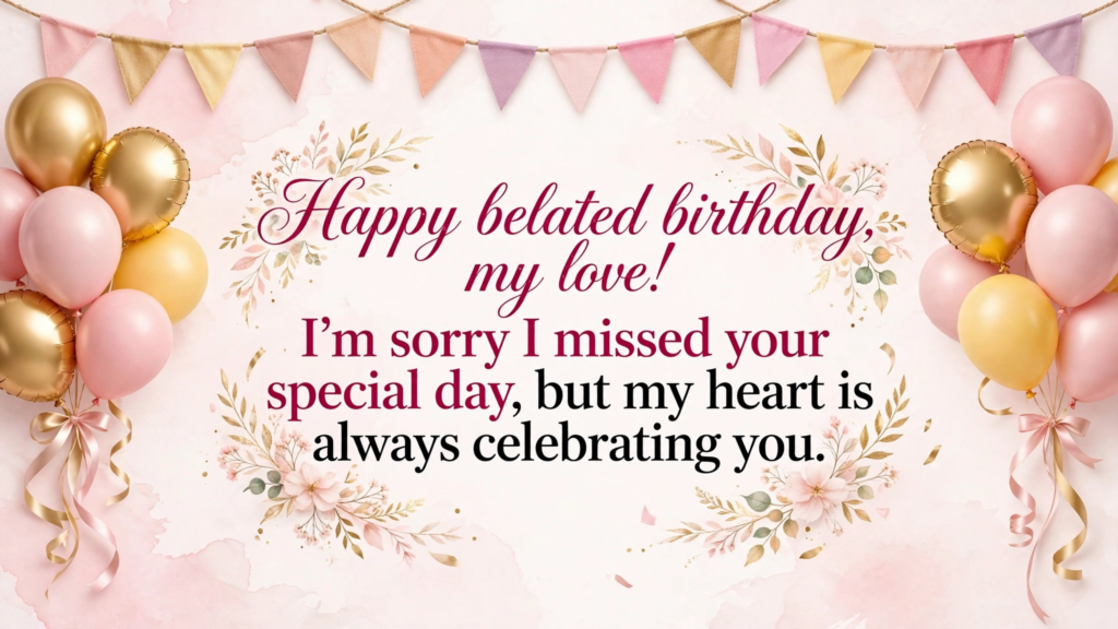 8. Late Birthday Wishes for Boyfriend or Girlfriend