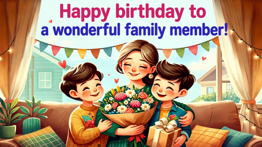 6. Short and Beautiful Family Birthday Wishes