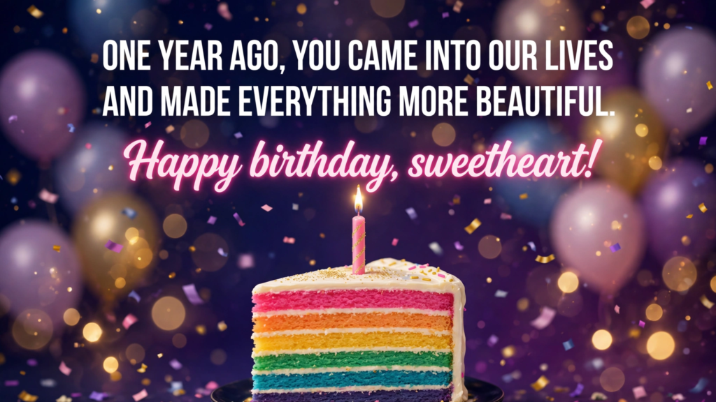 1. 1st Birthday Wishes for Daughter