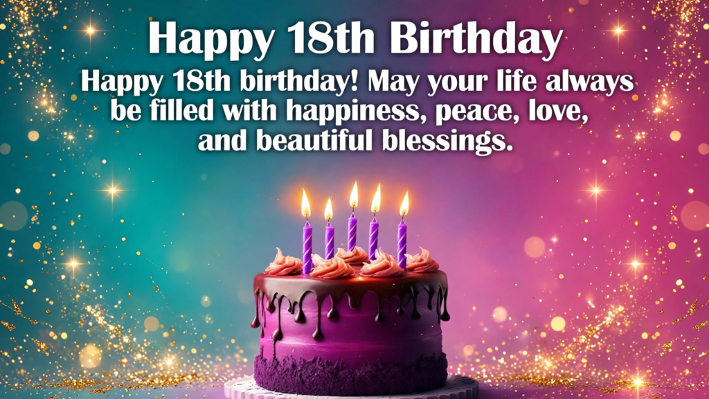 18th Birthday Wishes and Blessings