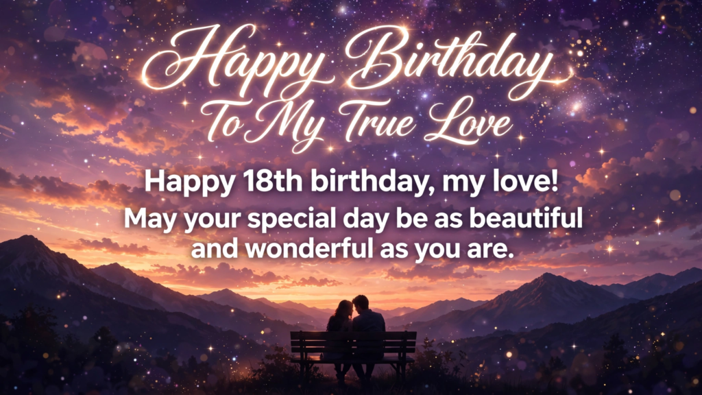 Romantic 18th Birthday Wishes