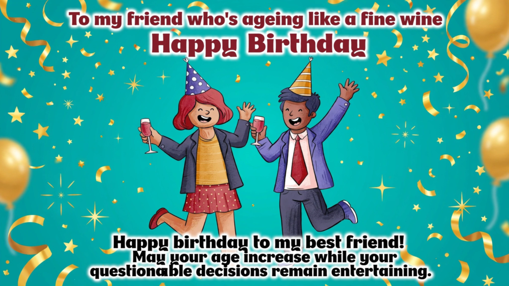 Funny Birthday Wishes for Your Best Friend