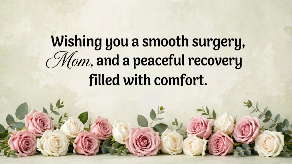 Well Wishes for Surgery for Mom