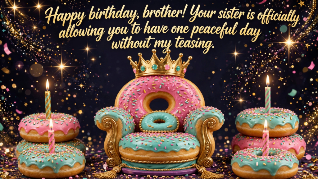 Funny Birthday Wishes for Brother from Sister