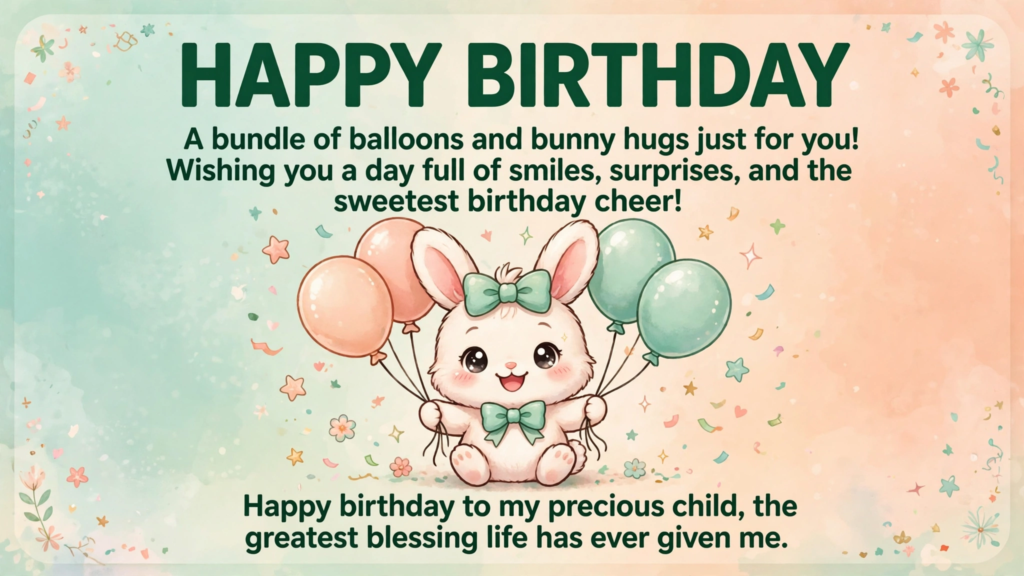 Emotional Birthday Wishes for Daughter or Son