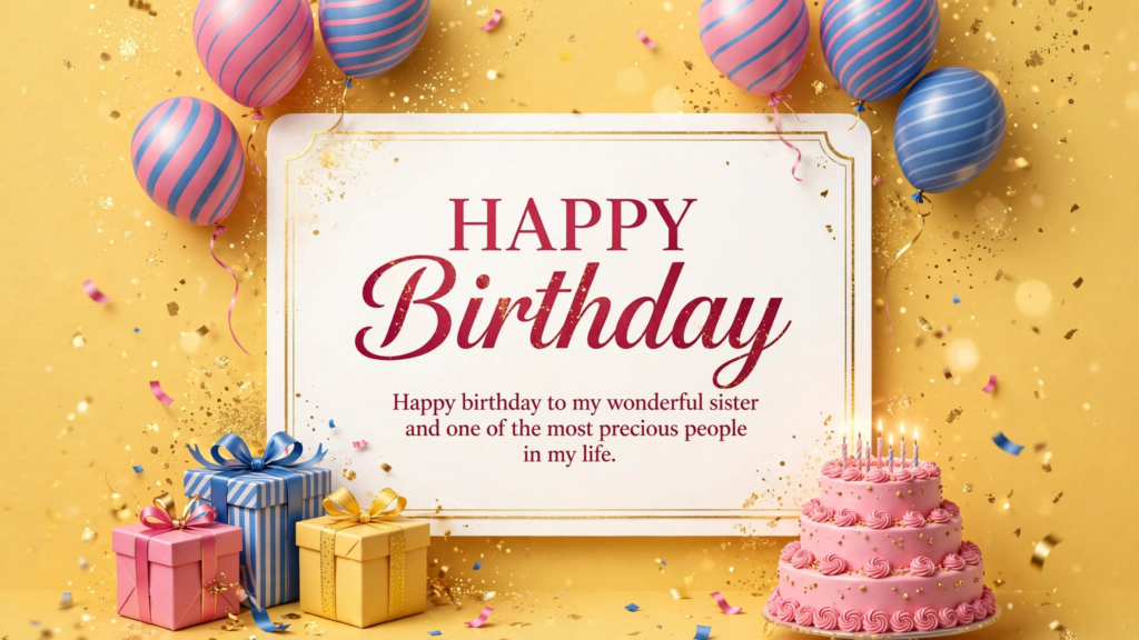 Emotional Birthday Wishes for Sister