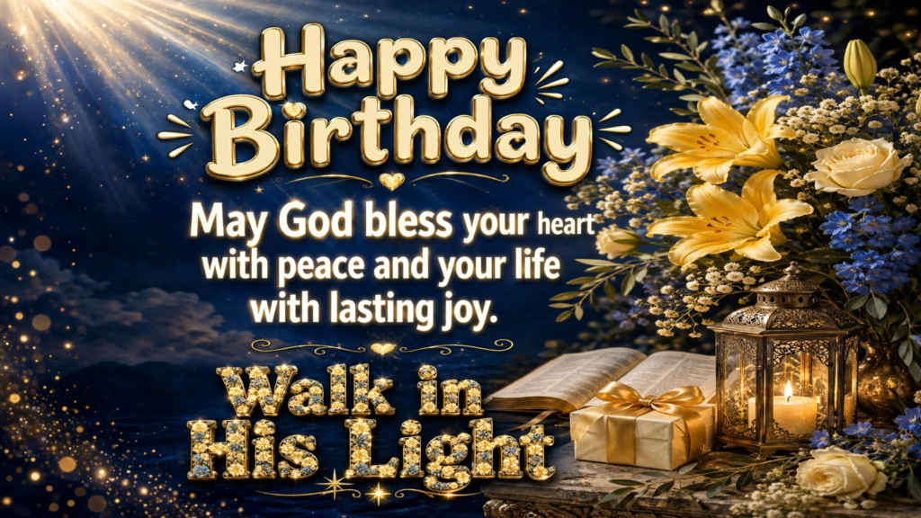 Heartfelt Christian Birthday Wishes