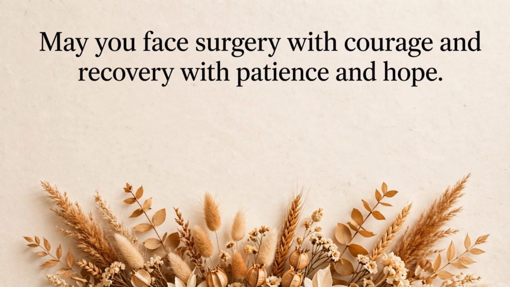 Inspirational Well Wishes for Surgery