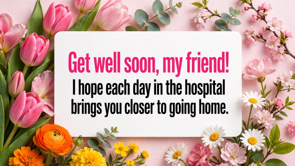 Get Well Soon Wishes for a Friend in Hospital