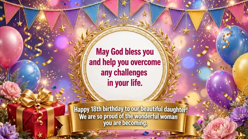 18th Birthday Wishes for a Daughter