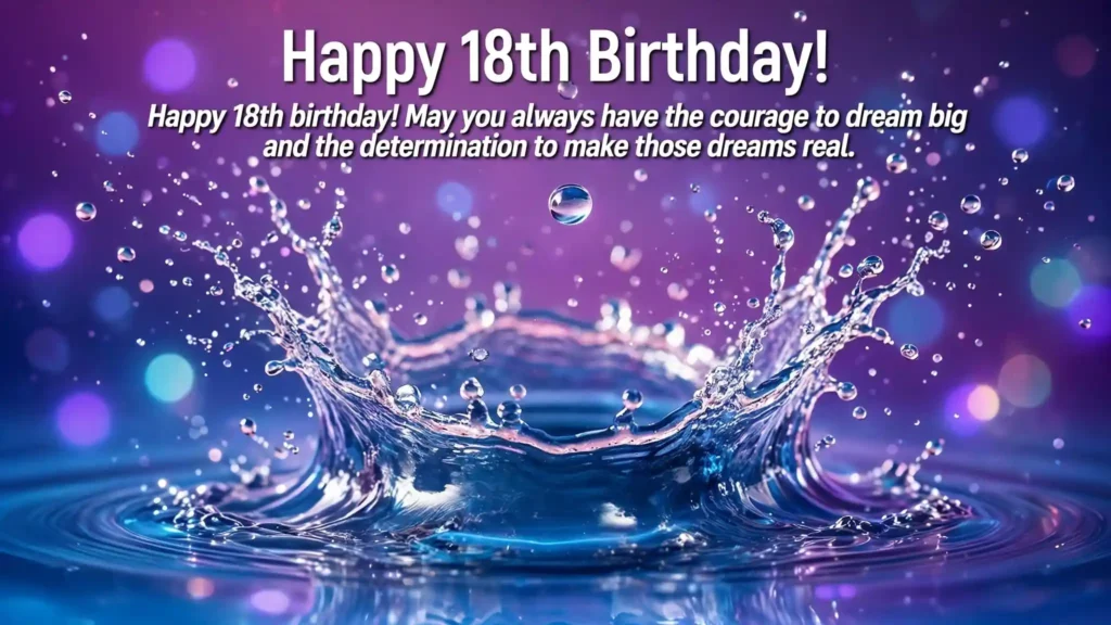 Inspirational 18th Birthday Wishes