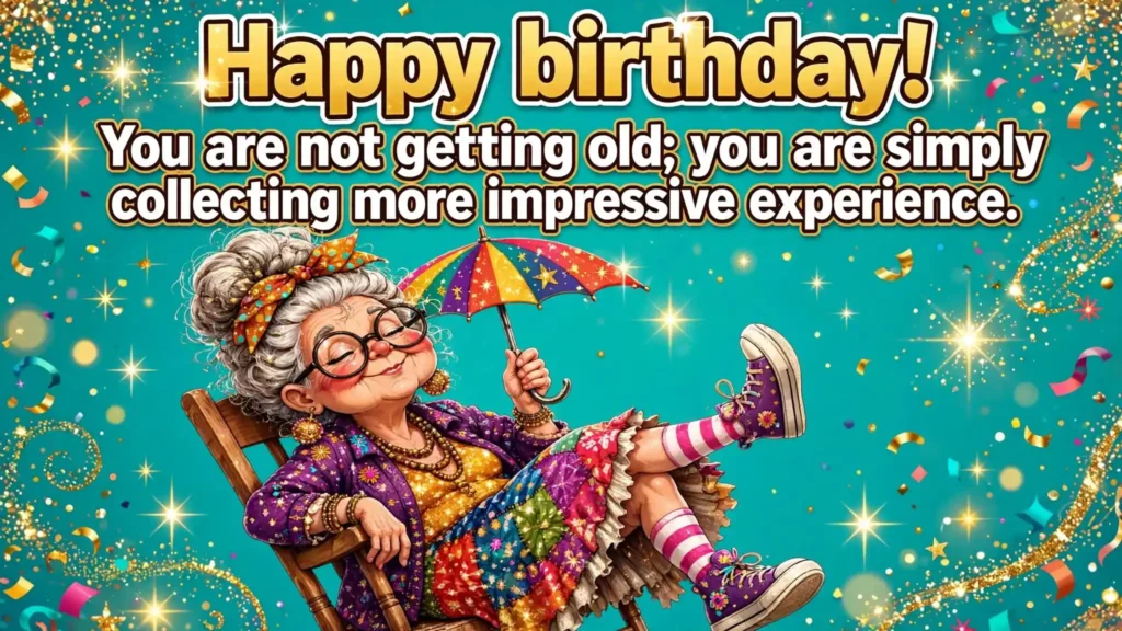 Funny Birthday Wishes About Getting Older