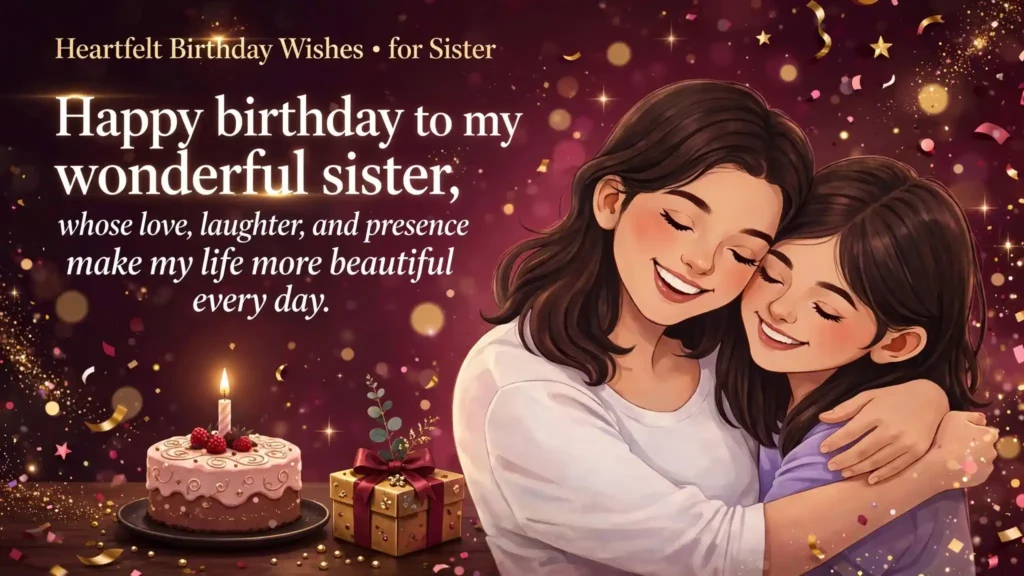 Heart Touching Birthday Wishes for Sister