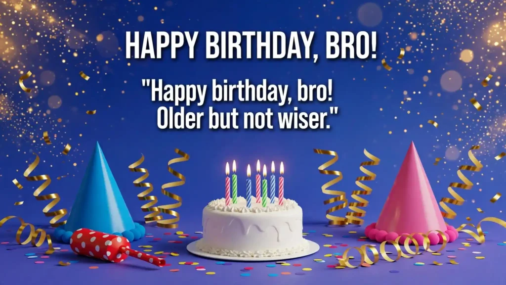 Short Funny Birthday Wishes for Brother