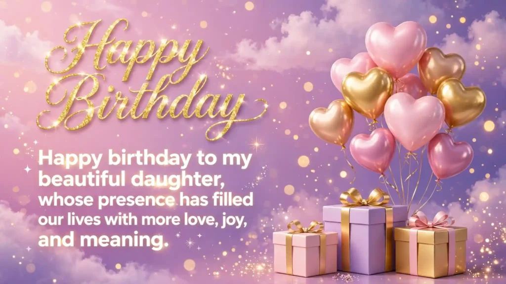 Heart Touching Birthday Wishes for Daughter