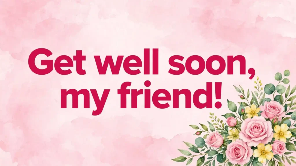 Short Get Well Soon Wishes for a Friend