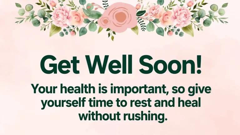 Meaningful Get Well Messages
