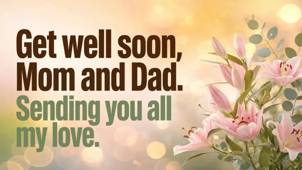 Short Get Well Soon Messages for Parents and Grandparents