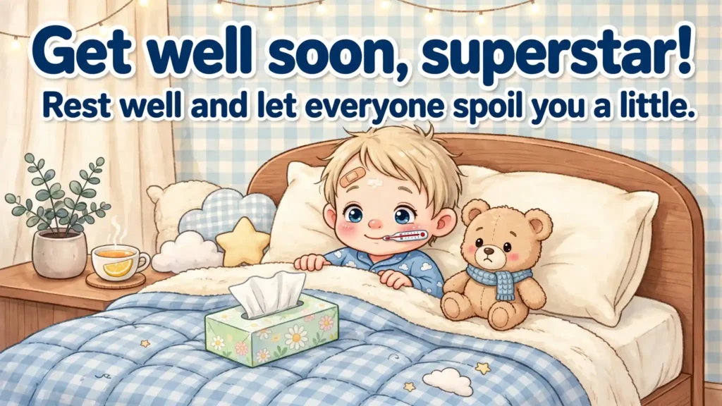Get Well Soon Messages for a Child on WhatsApp
