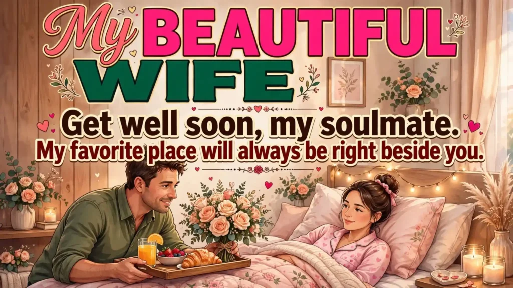 3. Romantic Get Well Soon Wishes for Your Husband or Wife for Your Spouse