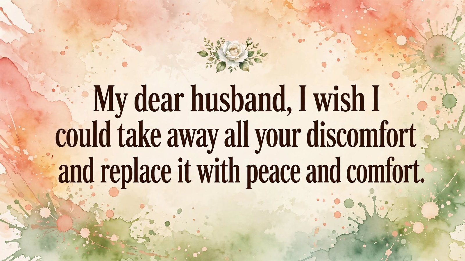 Get Well Soon Wishes for Your Husband or Wife