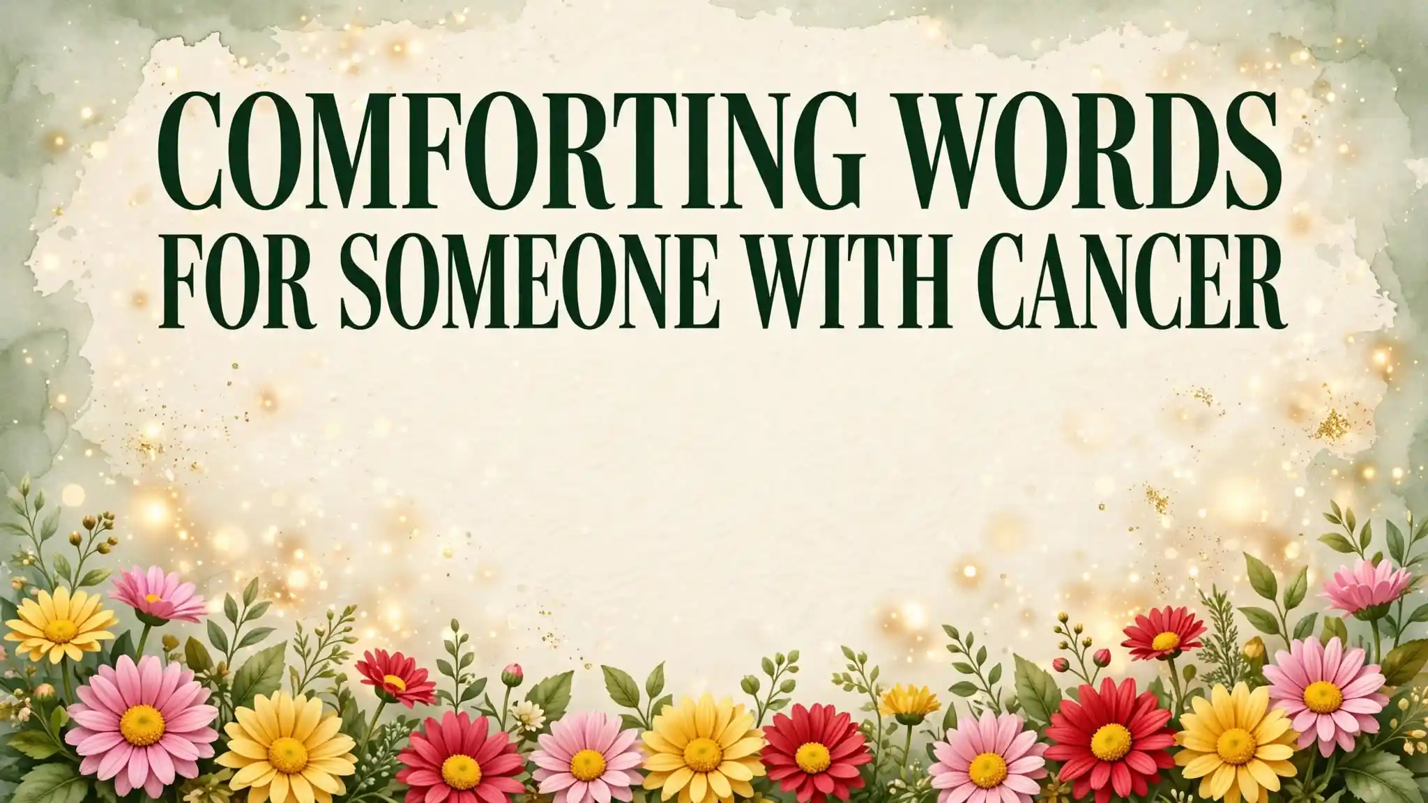 Comforting Words for Someone with Cancer