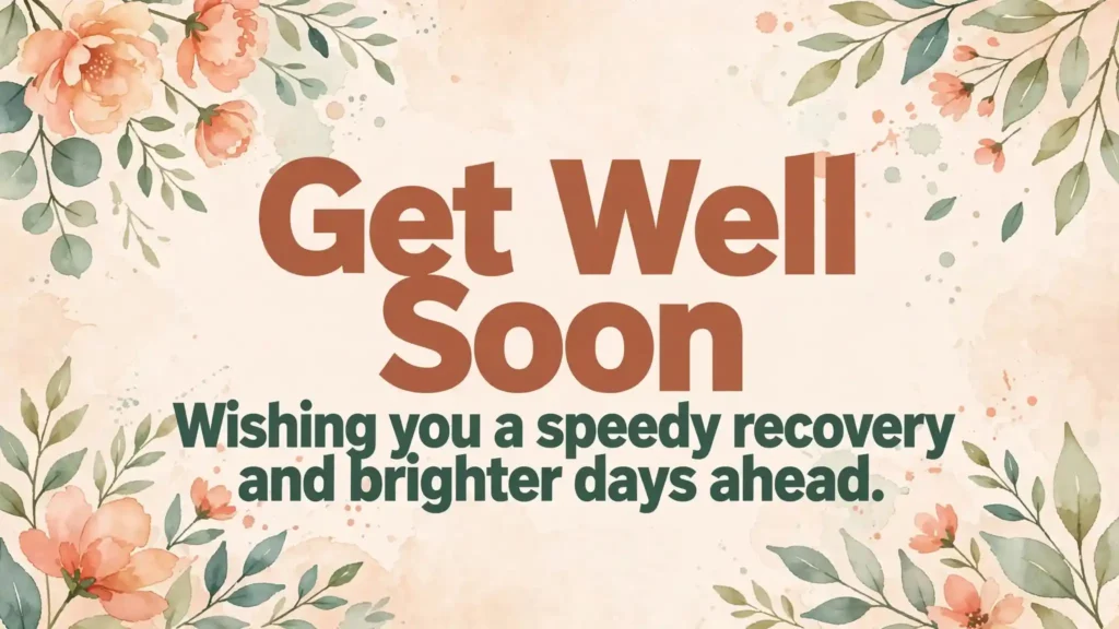 1. Short Get Well Soon Wishes for Text and WhatsApp