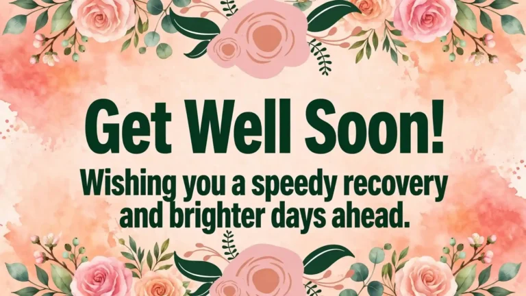 Get Well Soon Wishes for Text and WhatsApp
