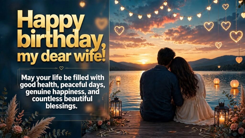 5. Birthday Wishes for Your Wife with Beautiful Blessings