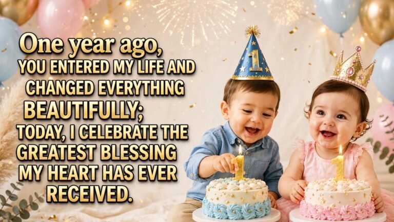 Emotional 1st Birthday Wishes for Son