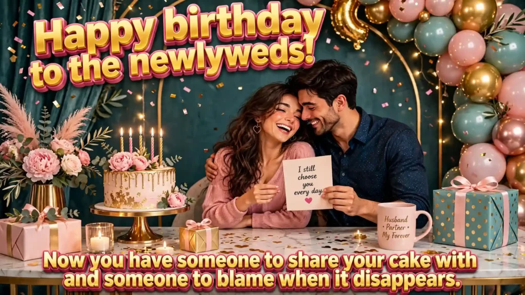 3. Heartfelt Birthday Wishes for Newly Married Friends