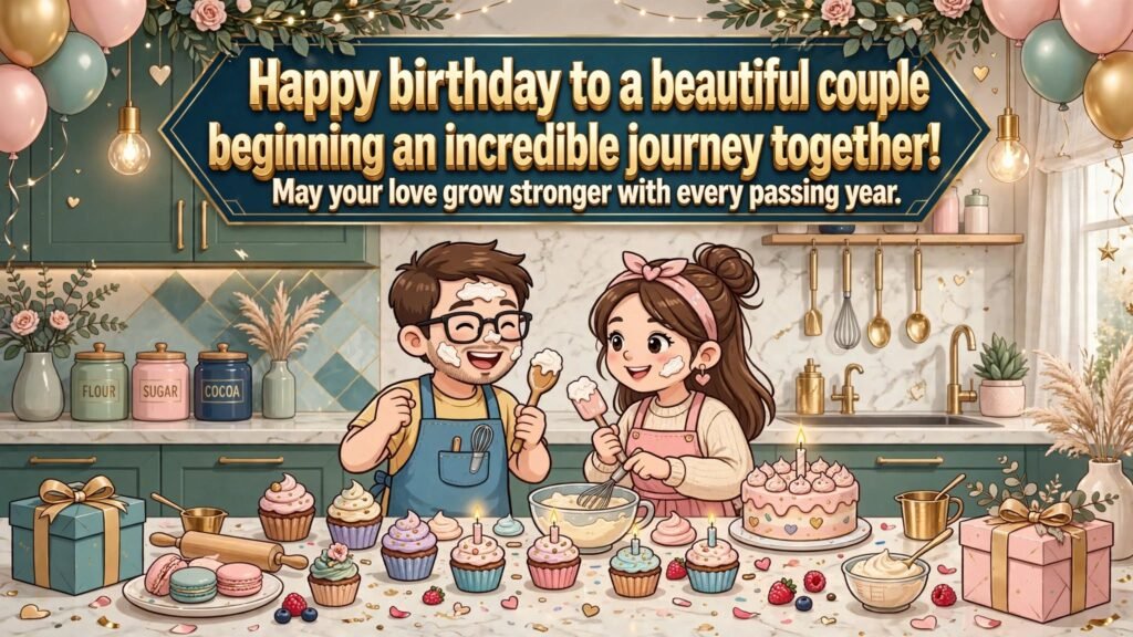 1. Sweet Birthday Wishes for Newly Married Couples