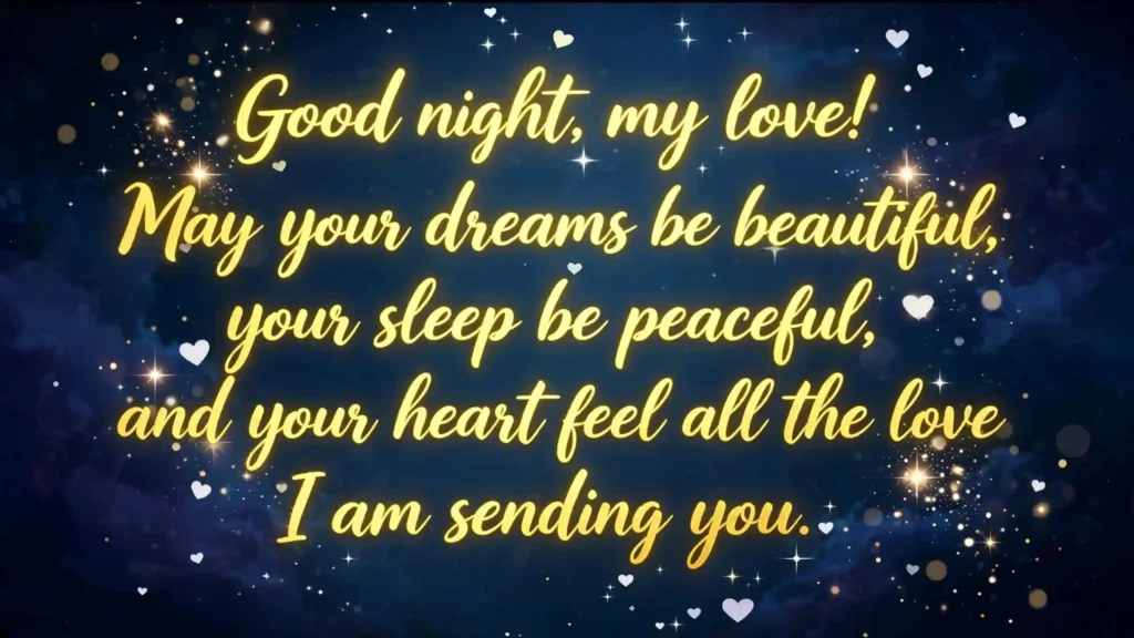 1. Sweet Good Night Love Wishes